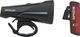 Sigma Aura 100 Front Light + Blaze Link Rear Light LED Set - StVZO approved - black
