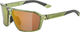 Alpina Swift Sports Glasses - green transparent gloss | mirror gold