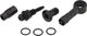 Trickstuff Beta Kevlar Hose Connection Set Banjo/Straight 6 mm - black