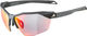 Alpina Twist Six HR QV Sports Glasses - midnight grey matt | quattro/varioflex rainbow mirror