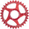 Race Face Plateau Narrow Wide Cinch Direct Mount, 10/11/12vit. - red/32 dents