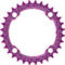 Race Face Plateau Narrow Wide, 4 bras, BCD 104 mm, 10/11/12vit. - purple/32 dents