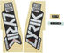 RockShox Sticker Set for Lyrik Ultimate - 2021 Model - gloss black-gloss polar foil/universal