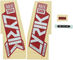 RockShox Sticker Set for Lyrik Ultimate - 2021 Model - boXXer red-gloss polar foil/universal