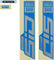 RockShox Sticker Set for SID Ultimate - 2021 Model - gloss blue-gloss polar foil/universal