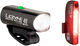 Hecto 40 Front Light + Stick Rear Light Set -- StVZO approved - black/universal