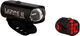 Lezyne Hecto Drive 40 front light + Femto rear light set -- StVZO approved - black/universal