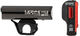Lite Pro 115 front light + Strip Rear Lighting Set with StVZO - black/universal