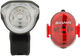 Sigma Aura 80 Frontlicht + Nugget II Rücklicht LED Beleuchtungsset m. StVZO - schwarz/80 Lux