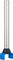 Fourche Factice DF-1 - argenté-bleu/1 1/8"