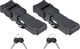 Antivol Pliant Bordo 6000 SH +Attache SH TwinSet à Fermeture Identique - black/90 cm