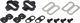 Pedales de clip E-PM215 - negro/universal
