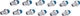 Shimano Pins de repuesto para PD-M8140 / PD-M8040 / PD-M828 - plata/largo