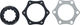 Problem Solvers Center Lock to 6-Bolt Brake Rotor Adapter - black-silver/universal