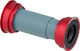 Eje de pedalier BB86 Pressfit 41 x 86,5 mm para bielas de carbono - rojo/ceramic
