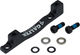 Scheibenbremsadapter für 223 mm Bremsscheibe - black/PM 7" auf PM +43 mm