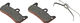 Plaquettes de Frein Disc Advanced pour Formula - semi-métallique - acier/FO-004