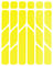 rie:sel Set de Réflecteurs re:flex - yellow/universal