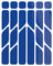 Set de Réflecteurs re:flex - blue/universal