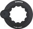 SM-RT64 Center Lock Brake Rotor for Deore w/ Magnet + Internal Teeth - silver-black/160 mm