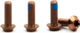 OAK Components Juego de tornillos para portabidones M5x15 Titanio - copper
