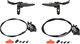 Shimano Saint v+h Set Scheibenbremse BR-M820 J-Kit - schwarz/Satz (VR + HR)