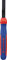 Kraft-Kombizange - rot-blau/180 mm