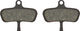 GALFER Disc Advanced Brake Pads for SRAM/Avid - semi-metallic - steel/SR-005