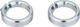 Peaty's Bagues de serrage Monarch Grips - silver