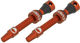 Tubeless Ventil 44 mm 2er-Set - orange/SV 44 mm