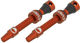 CushCore Set de 2 Valves Tubeless 44 mm - orange/SV 44 mm