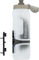 Bidón TWIST 800 ml con sistema de sujeción bike base - transparente-blanco/800 ml