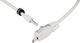 Candado de cable KryptoFlex 1265 Key Cable - blanco/65 cm