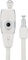 Candado de cable KryptoFlex 1265 Key Cable - blanco/65 cm