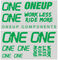 OneUp Components Set d'Autocollants Decal Kit - green/universal