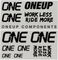 OneUp Components Set d'Autocollants Decal Kit - black/universal