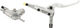 Shimano Freno de disco Alfine BR-S7000 J-Kit - plata/Rueda trasera/left/right (side-specific)