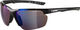 Alpina Defey HR Sportbrille - Black Gloss | ceramic mirror blue