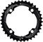 SRAM Plato X-Glide 2x11 velocidades para GX 1400 / GX 1000 - blast black/36 dientes pin largo