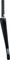 Columbus Horquilla de Carbono Futura Gravel - black mate/1 1/8" - 1 1/4" tapered/28"/12 mm Eje Pasante/100 mm/47 
