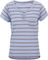 T-Shirt pour Dames Capilene Cool Trail Henley - furrow stripe-light current blue/M