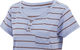 T-Shirt pour Dames Capilene Cool Trail Henley - furrow stripe-light current blue/M