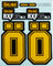 ÖHLINS RXF38 m.3 sticker set - yellow