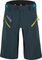dirtlej Pantalones cortos Trailscout Waterproof Shorts - steel blue-lime/M