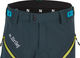 dirtlej Pantalones cortos Trailscout Waterproof Shorts - steel blue-lime/M