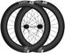 DT Swiss Juego de ruedas ARC 1400 DICUT 80 Carbon Disc Center Lock 28" - negro/28" set (RD 12x100 + RT 12x142) Shimano