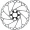 Shimano SM-RT64 Center Lock Brake Rotor for Deore w/ External Teeth - silver-black/220 mm