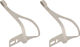 MKS Alloy Toe Clips - silver/M