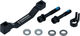 Disc Brake Adapter for 220 mm Rotors - black/PM 8" to PM +20 mm