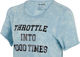 Fox Head Camiseta para damas Womens Throttle SS T-Shirt - crystal blue/S